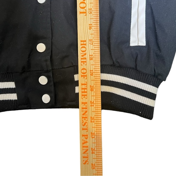Dolls Kill | Poster Girl Heartbreakers Club Black Varsity Jacket Size Small - Picture 3 of 8